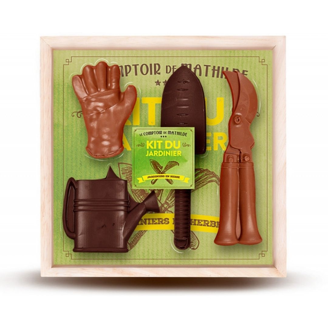 cadeau green : kit du jardinage en chocolat