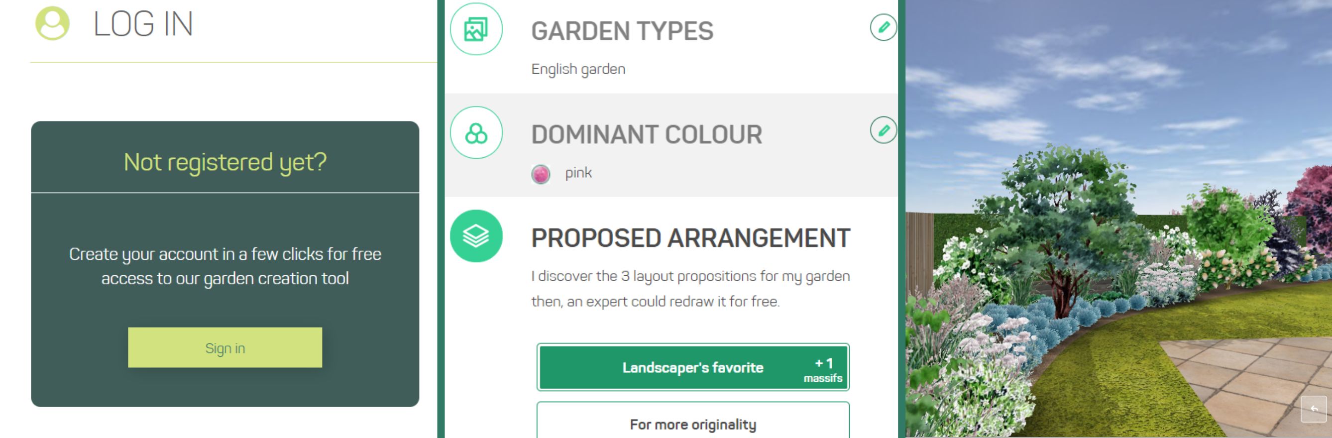 how to create your garden online
